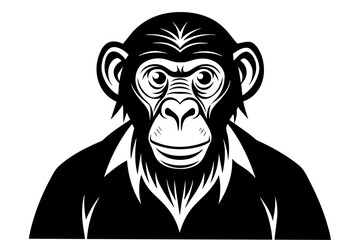 chimpanzee vector illustration