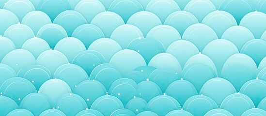 A cluster of azure balloons arranged in a circular pattern on an electric blue background, resembling a gas planet in macro photography - Powered by Adobe