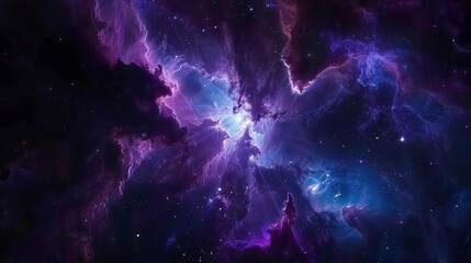 Mystical Space Nebula and Galaxy Exploration