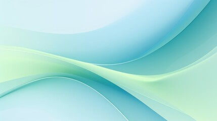 Obraz premium Abstract Blue and Green Waves, Offering a Smooth and Relaxing Background for Creative Projects