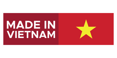 Made in Vietnam Stamp Label