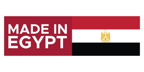 Made in Egypt Stamp Label - obrazy, fototapety, plakaty