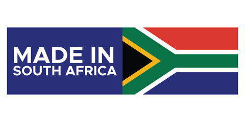 Made in South Africa Stamp Label