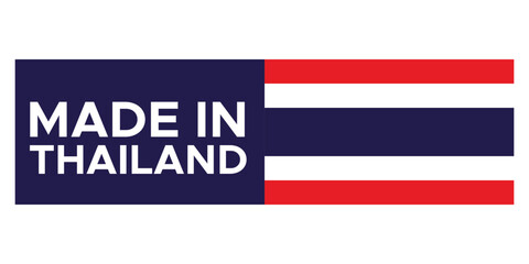 Made in Thailand Stamp Label