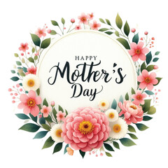 Mother's Day Flowers Sublimation Clipart