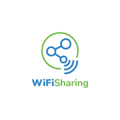 Wifi Sharing Logo Simple Minimalis