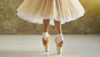 beautiful legs of dancer in pointe , high quality photo.