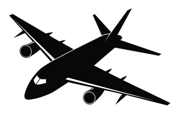 High quality airplane vector art illustration