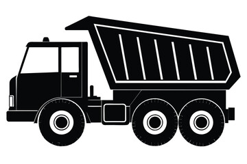 High quality dump truck vector illustration