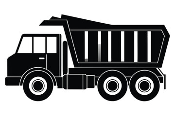 High quality dump truck vector illustration