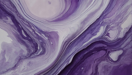 Abstract watercolor paint background in shades of lavender and lilac with liquid fluid texture for background, banner. - obrazy, fototapety, plakaty