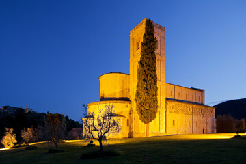 Abtei Sant'Antimo, Castelnuovo dell'abate, Toskana, Italien