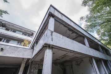 Sanatorium called Solnechny - Sunny in Pripyat ghost city in Chernobyl Exclusion Zone, Ukraine