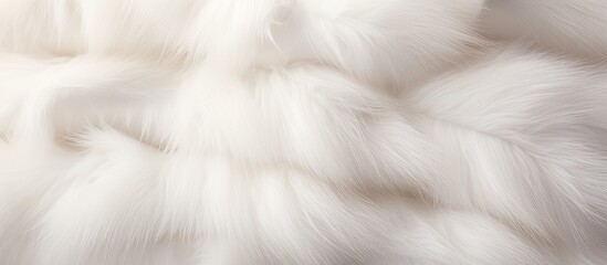 Obraz premium Macro photography of a peachcolored fur texture resembling cumulus clouds. The intricate pattern resembles wood flooring, with a soft woollike feel