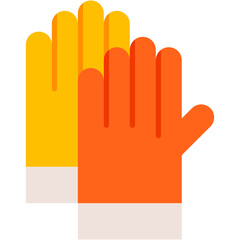 gloves, hand, protection, ruber, safety Icon
