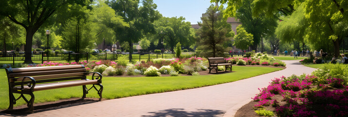 The Tranquil Harmony of Nature and Urbanization in a Washington D.C. Park