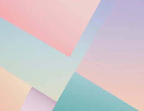 abstract pastel gradient color background with shapes