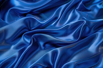 Fototapeta premium close up of blue fabric