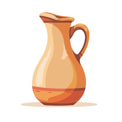 flat vector of jug isloated on white background