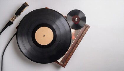 Fototapeta premium vinyl vinyl record play music vintage . high quality photo. 