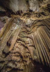 Formations in Tskaltubo Cave also known as Prometheus Cave Natural Monument in Georgia