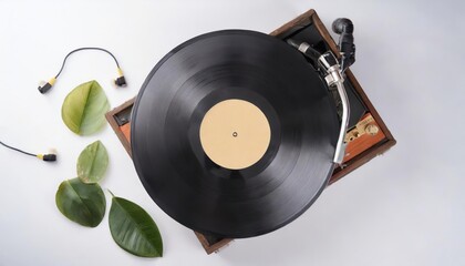 Fototapeta premium vinyl vinyl record play music vintage . high quality photo. 