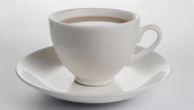 white coffee cup mug. white background isolated close up, tea time 