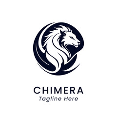 chimera logo design icon template