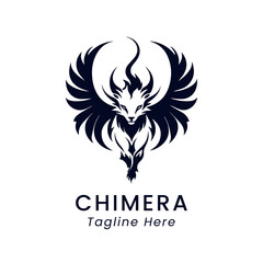 chimera logo design icon template