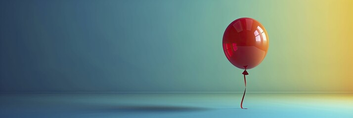 A balloon that changes color with one's mood, a spectrum of emotions floating freely.