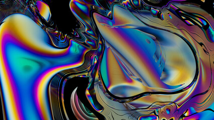 Mesmerizing abstract liquid color flow background