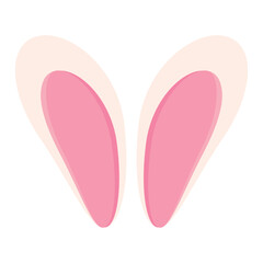 Cute bunny ears Easter season Vector