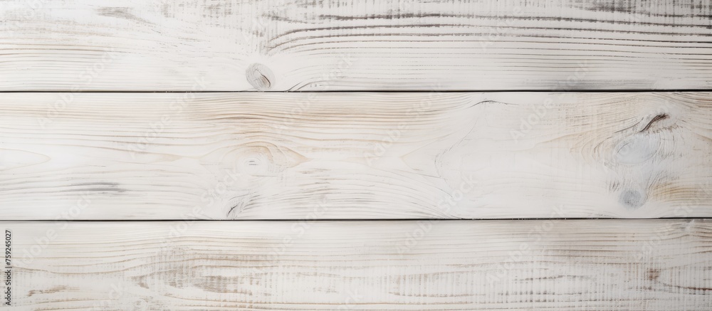 Poster a closeup shot showcasing a white hardwood table with a blurred background. the tabletop features a 