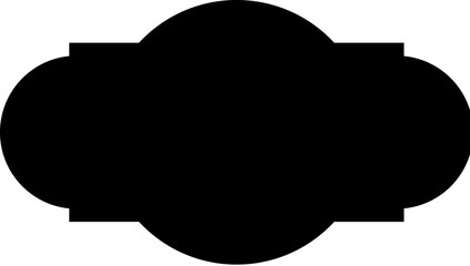 Vector Label Shapes Template. Ornate Label Shapes.