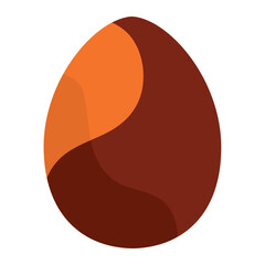 Decorated colored easter egg Vector