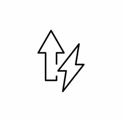 Energy Increase Up Arrow icon