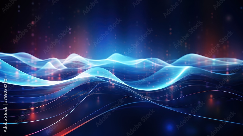 Wall mural abstract background that represents the limitless possibilities and horizons of it technology in the
