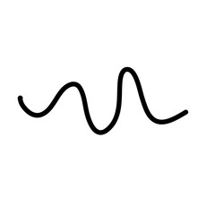 Hand drawn zig zag line