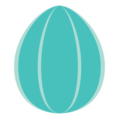 Decorated colored easter egg Vector