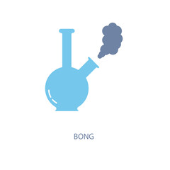 bong concept line icon. Simple element illustration. bong concept outline symbol design.