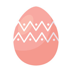 Decorated colored easter egg Vector