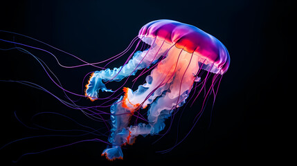 Fototapeta premium vibrant jellyfish