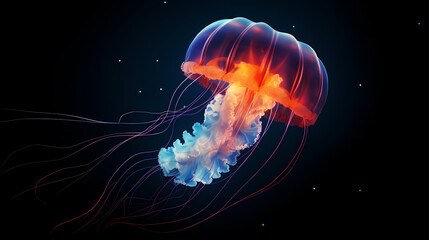 Fototapeta premium vibrant jellyfish