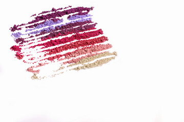 Eyeshadow pallete sampleon white background