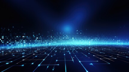 Fototapeta premium Abstract background that represents the limitless possibilities and horizons of IT technology in the future, pushing the boundaries of innovation