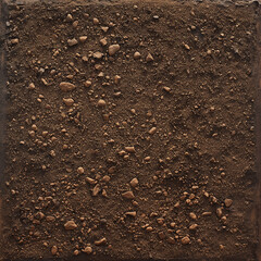 dark brown soil texture for visualization, generative AI