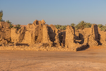 Old ruins of Al Dar'i Quarter in Dumat al Jandal, Saudi Arabia