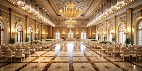 Obraz premium luxury wedding empty hall
