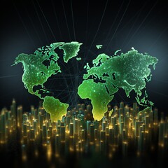 green world map