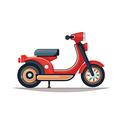 motorcycle rudder icon flat vector illustration 